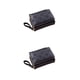 thumbnail image 4 of Cartera triple a la moda Qarigey para mujer de cuero portátil con varias ranuras Negro 2Conjunto, 4 of 6