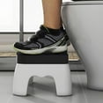 thumbnail image 3 of Poop Stool Non-Slip Toilet Squat Stool Portable Toilet Seat Stool Removable Home Adult Bathroom Accessories Blue, 3 of 5