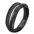 thumbnail image 4 of PU Leather Braided Bracelet Men Black Simple Fashionable Alloy Buckle Woven Bracelet Jewelry Accessory, 4 of 8