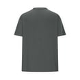 thumbnail image 3 of Felirenzacia Women's Cotton Graphic T-Shirt Love Peace Sign Heart Print Boxy Short Sleeve Pullover Tee Tops Dark Gray,XXL, 3 of 5