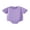 Purple, variant on Infant Baby Boys Girls Summer Romper 0 3 6 12 18 Months Solid Color Short Sleeve Round Neck Newborn Bodysuit