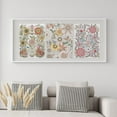 thumbnail image 3 of PixonSign Adhesive Canvas Print Wall Art Set - Floral Botanical Flower Pattern Poster Art - Set of 3 Elegant Multicolor Wildflowers Illustration Prints Wall Décor for Office - 12"x16"x3 Unframed, 3 of 5