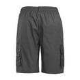 thumbnail image 4 of Niuer Workout Hiking Cargo Shorts for Men Elastic Waist Drawstring Casual Summer Beach Lounge Overalls Shorts with Pocket, 4 of 4