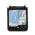thumbnail image 5 of Nalacover for Samsung Galaxy Z Flip 5 Crossbody Wallet Case with Back Card Slot, Purse Cover with Shoulder Strap Classic PU Leather Lanyard for Women Girls, TPU Shockproof Non-Slip Case, Black, 5 of 9