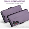 thumbnail image 2 of Flip Wallet Case for Samsung Galaxy S24 Plus, with RFID Blocking Credit Card Slot Kickstand Magnetic Closure Protective Cover for Samsung Galaxy S24 Plus 5G (2024) (Purple), 2 of 18