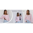 thumbnail image 4 of Luniro Women's Cable Knit Sweater V Neck Pullover Sweaters Fall Tops Business Casual Outfits Clothes, 4 of 9