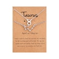 thumbnail image 1 of WREESH Twelve Constellation Necklace Diamond Bracelet + Necklace Set Constellation Card Set, 1 of 1