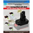thumbnail image 3 of Adaptador de Batería para Herramientas Eléctricas Bosch de 12 V, Convertidor Adaptador de Batería Compatible con Batería de Iones de Litio Einhell de 18 V Que Se Convierte en Batería Bosch de 12 V, 3 of 10