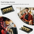 thumbnail image 3 of LITINKIMI 1 Set Electric Guitar Bridge Black Steel For Cigar Box Guitar Music Performance, 3 of 6