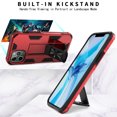 thumbnail image 5 of CoverON Apple iPhone 12 Pro Max Case (6.7"), KickStand Ring Loop Holder Rugged Cover Magnetic Slide Stand, Red, 5 of 9