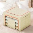 thumbnail image 4 of Harpi Closet Organizers and Storage, 66L Clothing Storage Foldable Storage Boxes Storage Bags Storage Containers Used for Bedrooms Cabinets Clothing Bed Covers Organization and Storage Covers A, 4 of 5