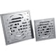 thumbnail image 4 of Desagüe de suelo Cuadrado YONGSHENG de acero inoxidable Antiolor Puerta de residuos de Baño Escurridor de Ducha Gran calibre 1 unidad plateado, 4 of 5