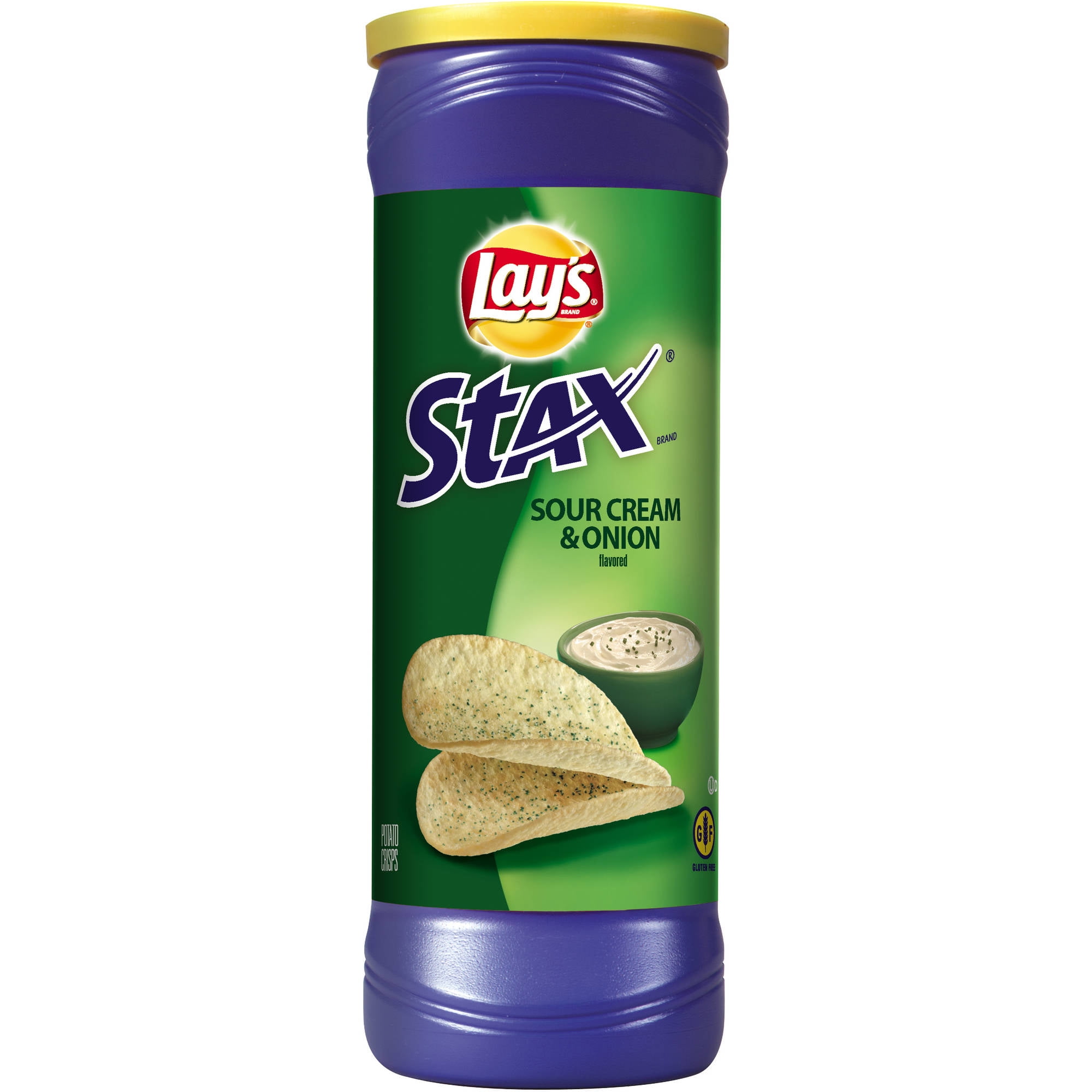 Lay's Stax Sour Cream & Onion Potato Crisps, 5.75 oz, 11 count