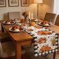 thumbnail image 4 of Yhmxh Maple Leaves Fall Table Runner, Linen Autumn Thanksgiving Decor Table Runner, Seasonal Farmhouse Table Dresser Scarf for Dining Table, Harvest Holiday, Thanksgiving & Farm Rustic Home Decor, 4 of 6
