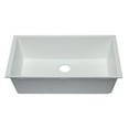 thumbnail image 5 of ALFI brand AB3322UM-W White 33" Single Bowl Undermount Granite Composite Kitchen Sink, 5 of 9