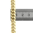 thumbnail image 6 of 10K Yellow Gold 7.50mm Solid Miami Cuban Link Chain Box Clasp Necklace 26 Inch, 6 of 7