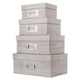 thumbnail image 2 of Cajas de almacenamiento Briful Photo Boxes Storage, juego de 4 con tapas, 2 of 6