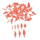 thumbnail image 4 of Narices de muñeco de nieve, mini narices de zanahoria surtidas, materiales para hacer juguetes de peluche 220 Uds., 4 of 9