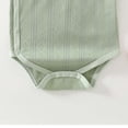 thumbnail image 5 of Mifsaly Newborn Baby Bodysuit Short Sleeve Ribbed Cotton Bodysuits Infant Soft Breathable Daily Outfits, 5 of 5