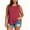 Watermelon Red, variant on hoksml Women Round Neck Sleeveless Tank Top Curved Hem Loose Plus Size Casual Tee for Summer Daily Wear