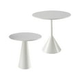 thumbnail image 2 of kusrkot 2 Pcs Table de Maison de Poupée Accessoires de Décoration de Maison de Poupée pour Soldat 1:6 Blanc, 2 of 9