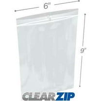 International Plastics CZH20609 6 x 9 in. ClearZip with Hanghole Bags, 0.002 Gauge - Case of 1000