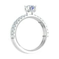 thumbnail image 2 of 1.45 Carat Prong Set Diamond Bridal Ring Set in 14K White Gold (Ring Size 8.75) (I1-I2 Clarity), 2 of 5