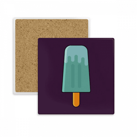 

Blue Green Popsicle Sweet Ice Square Coaster Cup Mat Mug Subplate Holder Insulation Stone
