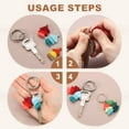 thumbnail image 4 of Uxcell Mini Tri-Layered Tassels 1.6" Multi Layers Bohemian Handmade Tassel Bag Charm with Jump Ring for Making Earring Keychain Dreamcatcher DIY Crafts Pack of 25, White, 4 of 6
