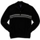 thumbnail image 1 of Suéter de rayas medias John Ashford para hombre negro pequeño estilo Pull-over, 1 of 1