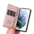 thumbnail image 6 of Decase Samsung Galaxy S21 Plus Wallet Case, Premium Leather Kickstand Durable Magnetic Clase Folio with Credit Card Holder Slots Shockproof Cover For Samsung Galaxy S21 Plus, Rosegold, 6 of 10