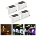 thumbnail image 2 of 4 Pack Solar Fence Lights Led Waterproof Outdoor Solar Power Led Stair Lights, 2 of 4