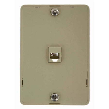 Leviton 40914-I Telephone Wall Phone Jack  6P4C  Screw Terminal - Ivory price history on PriceWatchPro
