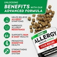 thumbnail image 2 of StrellaLab Dog Allergy Relief & Anti Itch Support Chews w/Omega 3: Real Ingredients, Real Taste! Skin & Coat Immune Supplement w/Fish Oil, Pumpkin & Enzymes —Developed by Experts -Made in USA -240Ct, 2 of 8