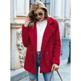 thumbnail image 6 of Women'S Winter Coats Fleece Faux Fur Shearling Oversized Trendy Jackets Warm Outerwear Clothing Red XXL, 6 of 9