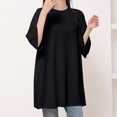 thumbnail image 3 of fatyb Oversized T Shirts for Women Short Sleeve Loose Cotton Tee Shirts Crewneck Plain Casual Blouses, 3 of 4