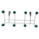 thumbnail image 3 of Percha trasera para puerta, compacta, para colgar sombreros y abrigos. Verde, 3 of 9