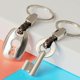 thumbnail image 3 of Pareja de cuero creativo Lvero Lve de bloqueo Bolsa Anillos Lvero Regalo para niñas Lve Bolso de bo Pta Macarena Llavero de pareja, 3 of 8
