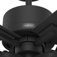 thumbnail image 6 of Hunter 52 inch Outdoor or Indoor Ceiling Fan with LED Lights - Black Ceiling Fan with Pull Chain, For Bedroom, Living Room, or Patio, Standard Mount, No Remote, 5 Blades - Lawndale 51689, Matte Black, 6 of 15