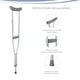 thumbnail image 3 of Muletas Auxiliares de Aluminio Ajustables Marca Gravita, 3 of 7