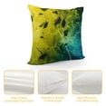 thumbnail image 4 of Acheng Short Plush Pillowcase 1 Piece Gold and Blue Abstract Art White, 4 of 5