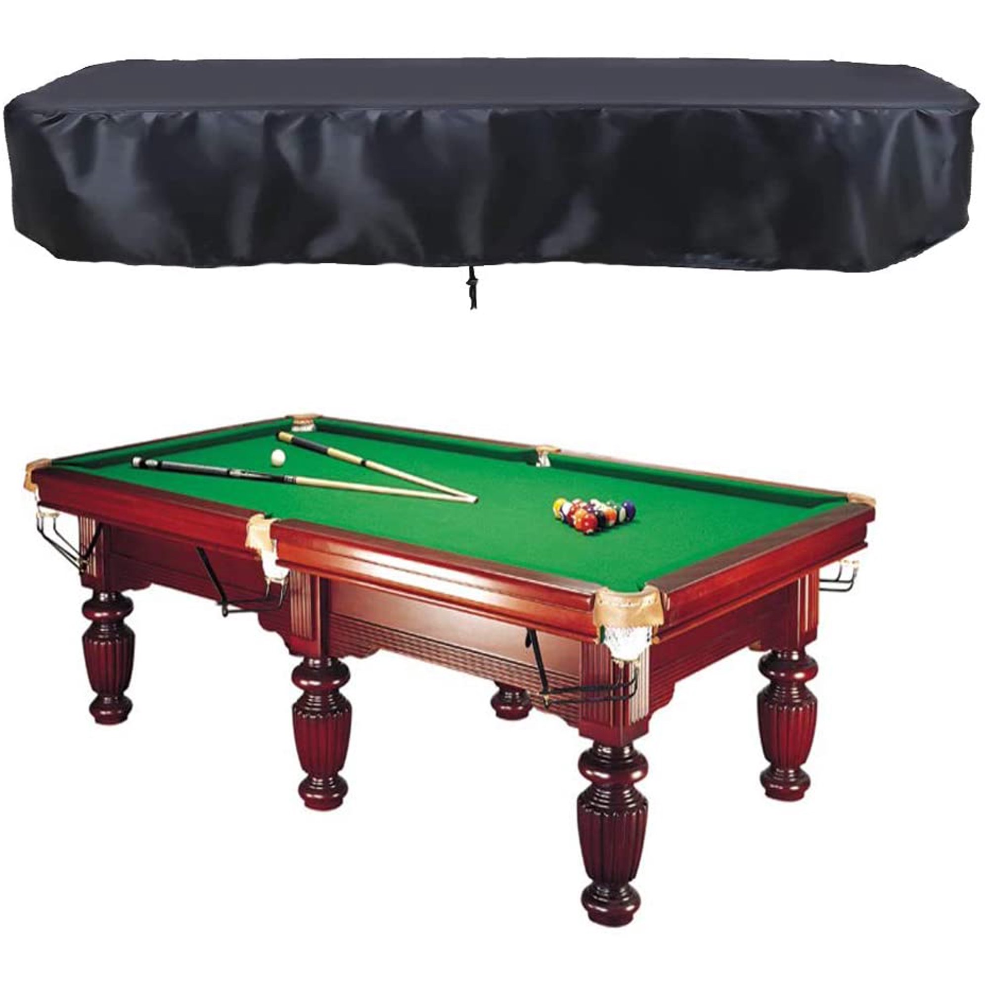 Oslimea 7 8 9ft Billiard Pool Table Cover With Drawstring Durable Waterproof For Rectangle Black Canada 9ft Billiard Pool Table Cover, Outdoor Pool Table Cover Waterproof