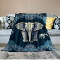 thumbnail image 2 of ONETECH  Elephant Blanket Elephant Gifts for Women Elephant and Mandala Throws Boho Elephant Decor for Home Living Room Bed Sofa, 2 of 6