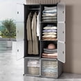thumbnail image 4 of Armario plegable que ahorra espacio, organizador de almacenamiento, ropa de dormitorio, particiones de armario, estantes para sala de estar, Muebles para el hogar, 4 of 4