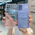 thumbnail image 2 of Funda transparente con tarjetero para Samsung Galaxy S23 A23 A32 A53 A52 A72 Note 20 S22 S21 Ultra S20 FE S10 Plus, funda transparente Deng Xun unisex, 2 of 2
