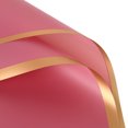 thumbnail image 1 of Nvzi flowers, gifts, gift box decorations, gifts, flower packaging paper, (gold edged semi transparent matte waterproof packaging paper, 58 * 58cm, light red), 1 of 5