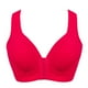 thumbnail image 3 of Sujetador Inalámbrico Transpirable Hebilla Frontal Correa Ancha Ropa Interior Delgada para Mujer Niña, Rojo, 44/100 kenally AP001203-41, 3 of 7