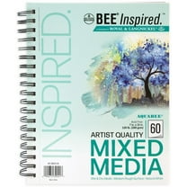 Bee Paper - Bee Inspired 7"x10" Mixed Media Paper Pad, 60 Sheets, Side Wire, 120lb. 200GSM