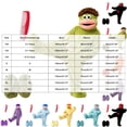 thumbnail image 7 of ZHANGDER Big Mouth Monster Onesie, Fleece Hooded Cozy Plush One Piece, Silly Loungewear with Shoes and Comb, Dark Purple S, 7 of 7