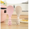 thumbnail image 2 of 2PCS Non Bâton Cuillère à Riz Cuillère à Riz Cuillère en Plastique Service Cuillères Forme de Lapin Mignon Debout Cuillère à Riz, 2 of 7